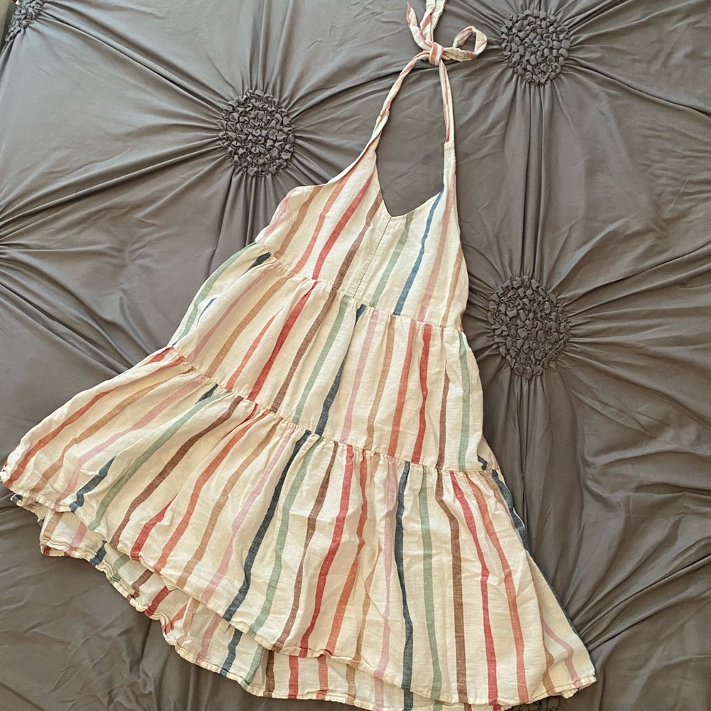 American Eagle Striped Tie dress